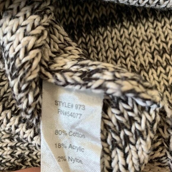 Cabi Sweater Women’s Size XS Marbled Gray Short Sleeve Fitted Rounded Neck - Picture 4 of 5